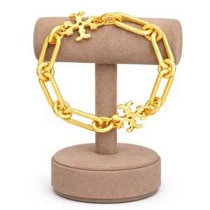 ✨️Tory Burch Roxanne Logo & Chunky Link Bracelet
